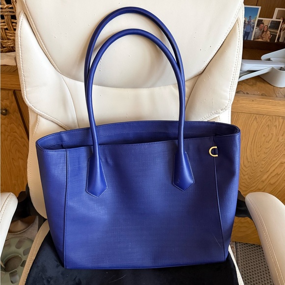 Dagne Dover Blue Signature Legend Tote - Picture 2 of 5